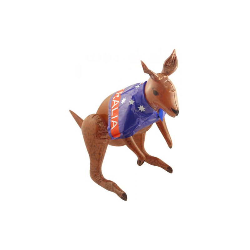 Inflatable Kangaroo with Aussie Flag 70cm