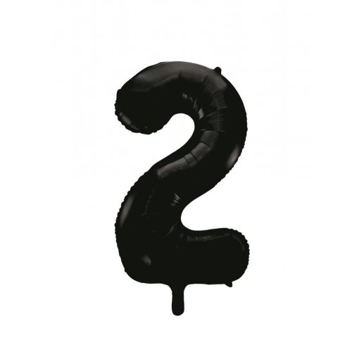 Foil Shape Number 2 Black 86cm